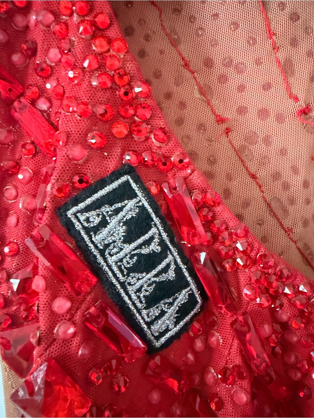 Red Latin dance dress - Picture 4 of 8